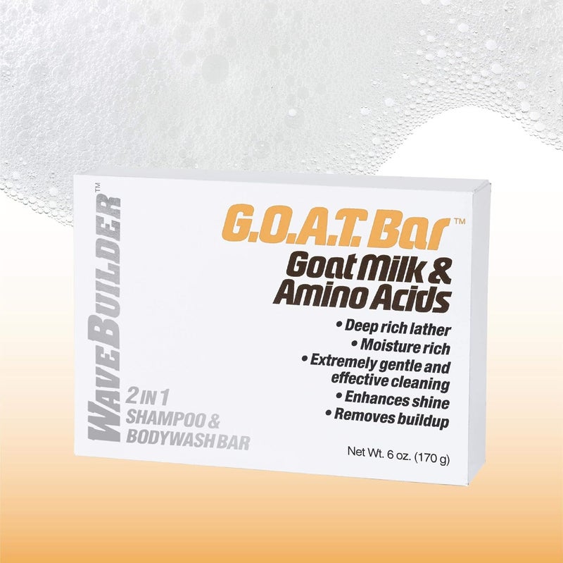 Wavebuilder GOAT Bar Goat Milk Amino Acids 2 in 1 Shampoo Bodywash BAr - Image 4