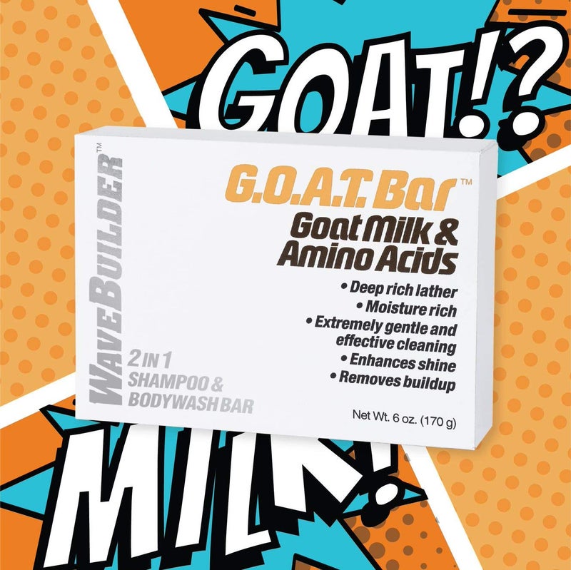 Wavebuilder GOAT Bar Goat Milk Amino Acids 2 in 1 Shampoo Bodywash BAr - Image 3