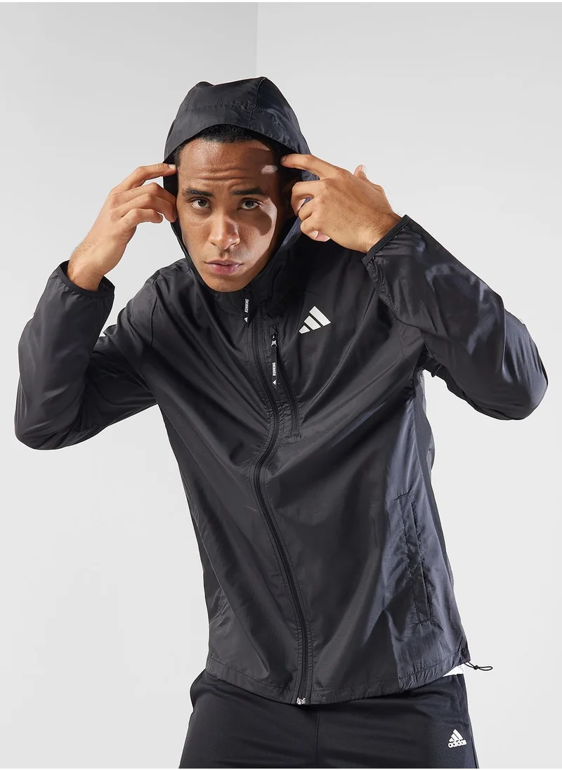 Adidas 3 Stripes Own The Run Jacket