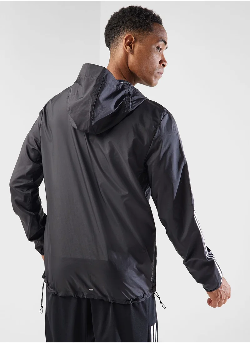 Adidas 3 Stripes Own The Run Jacket
