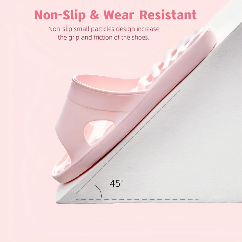 Excefore Quick-Drying Shower Slippers for Women and Men, Anti-Slip Water Resistant Bath Sandals, Lightweight Comfortable Pool Shoes, Beach Flip Flops for Summer and Spa, Usesize to 40-41 - Image 5