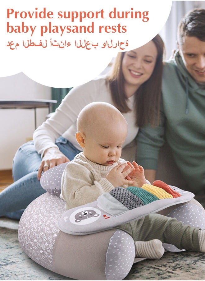 ماركة غير محددة مقعد طفل نفخ مع غطاء للرضع من 3-36 أشهر ، كرسي طفل محمول ، مقعد مع علبة استشعار حركة قابلة للإزالة ، مقعد طفل للجلوس ، بيانو  - Image 2