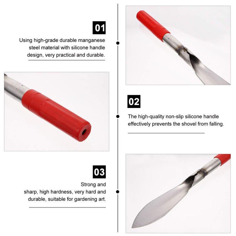 Stainless Steel Gardening Shovel for Weeding Planting and Camping - Image 4