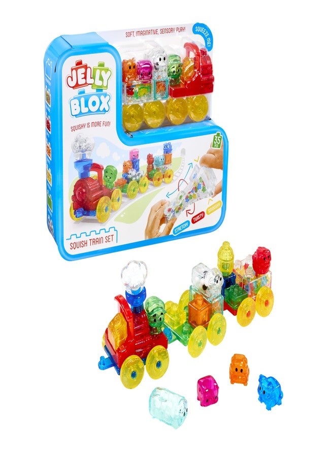 Jelly Blox Squish Train Set | 35 Pieces | Toddler & Preschool - Image 2