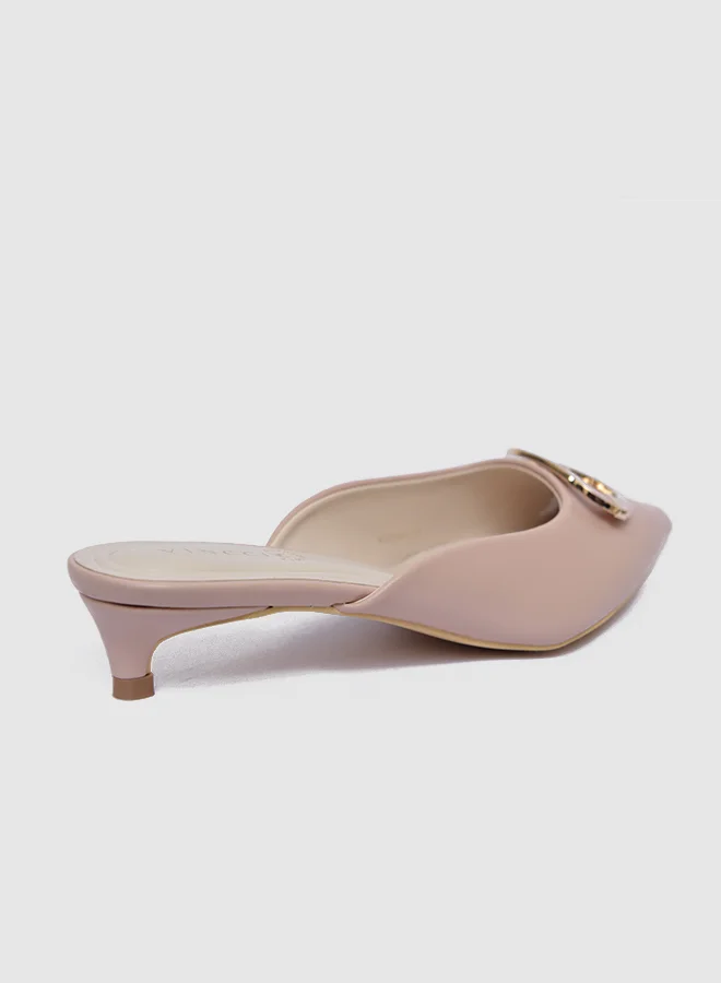 Vincci Pointed Toe Mid Heel Pumps