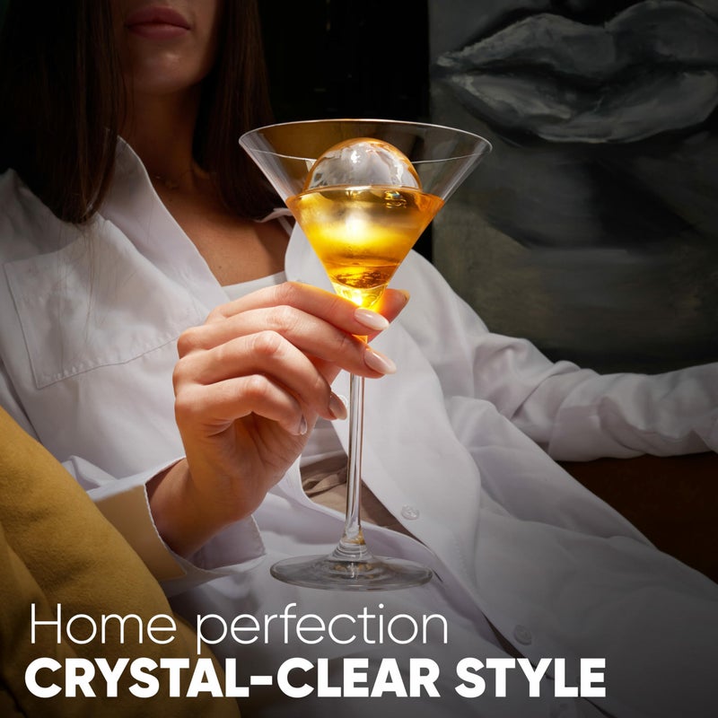 Berlinzo Clear Ice Ball Maker - 2 Large 2.4-inch Crystal Clear Ice Balls for Whiskey Cocktail - New Easy-to-Remove Ice Sphere Mold, 2 Round Ice Spheres - Image 4