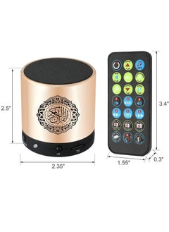 ELTRAZONE Remote Control Portable Quran Speaker – 8GB MP3 Player, TF & Micro SD Card Support, FM Radio, USB Rechargeable, Quran Translator  - Image 4