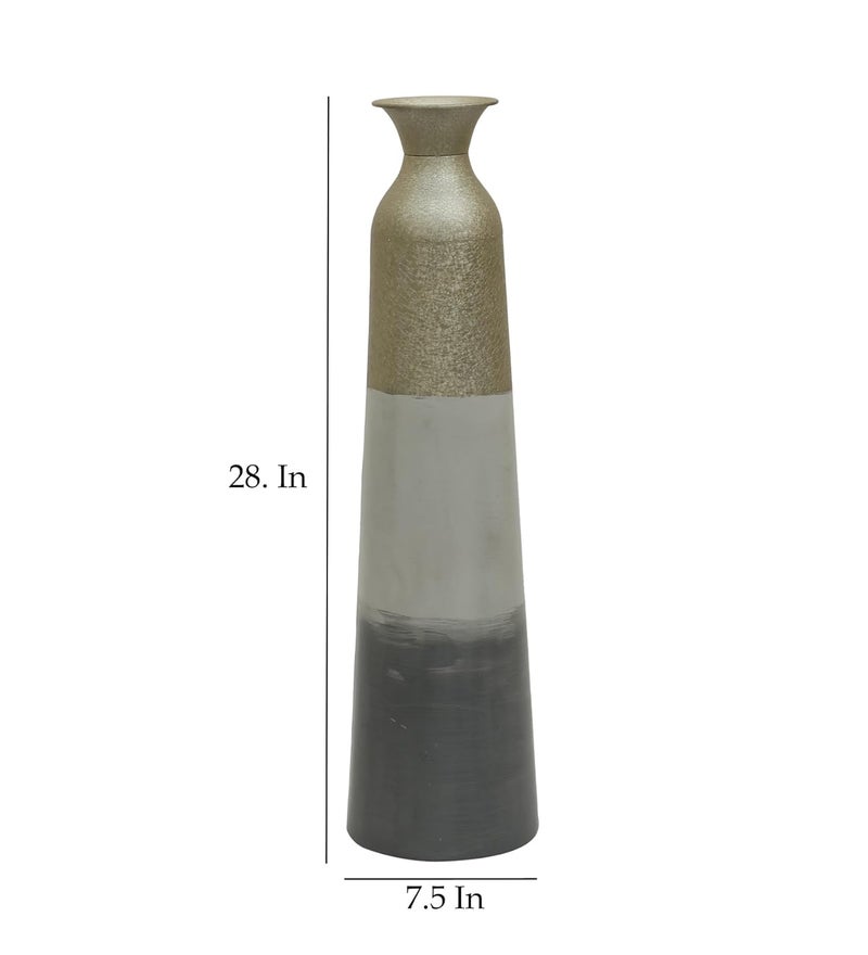 Vedas Exports Multicolor Xiti Metal Floor Vase Home Decor Size 75 x 28 inches - Image 4