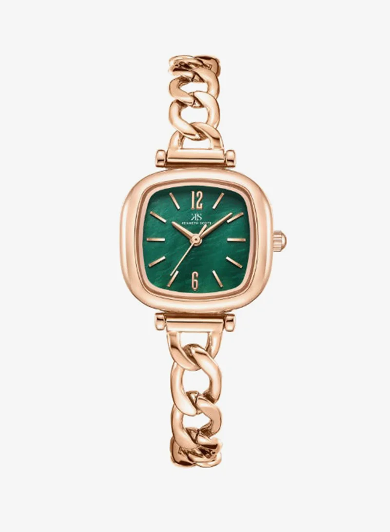 Kenneth Scott Women's Stainless Steel Analog Watch K23513-RBKG - 26.3 mm