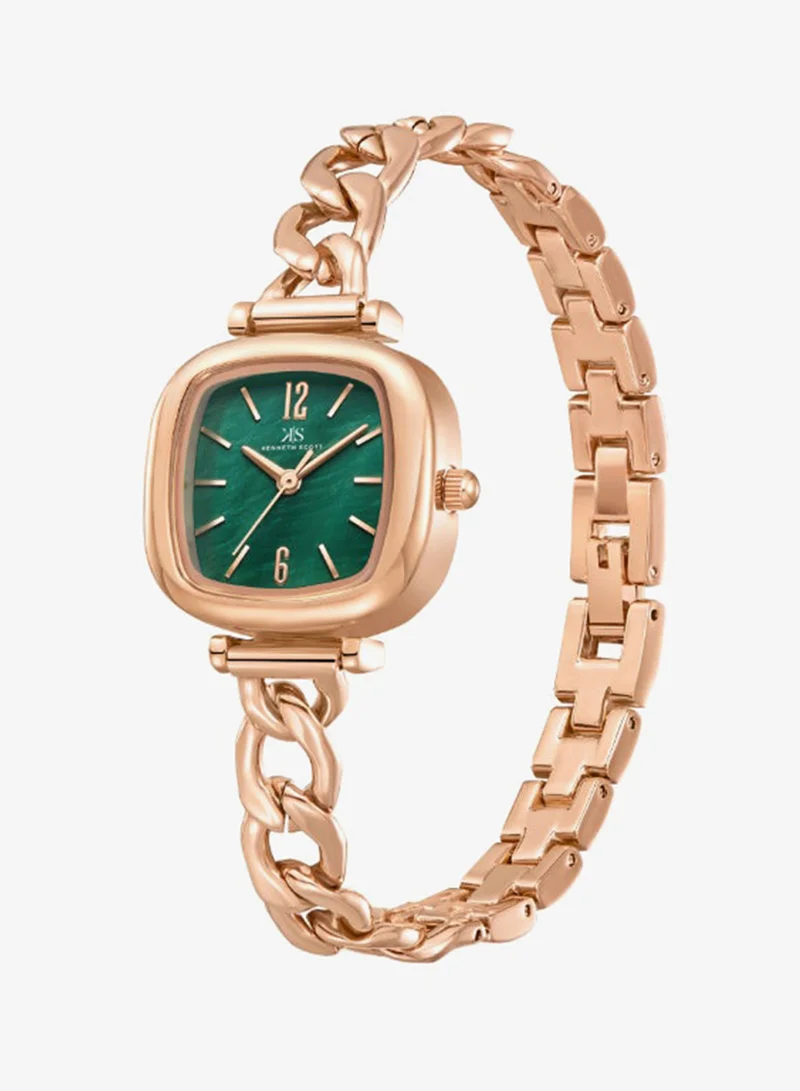 Kenneth Scott Women's Stainless Steel Analog Watch K23513-RBKG - 26.3 mm