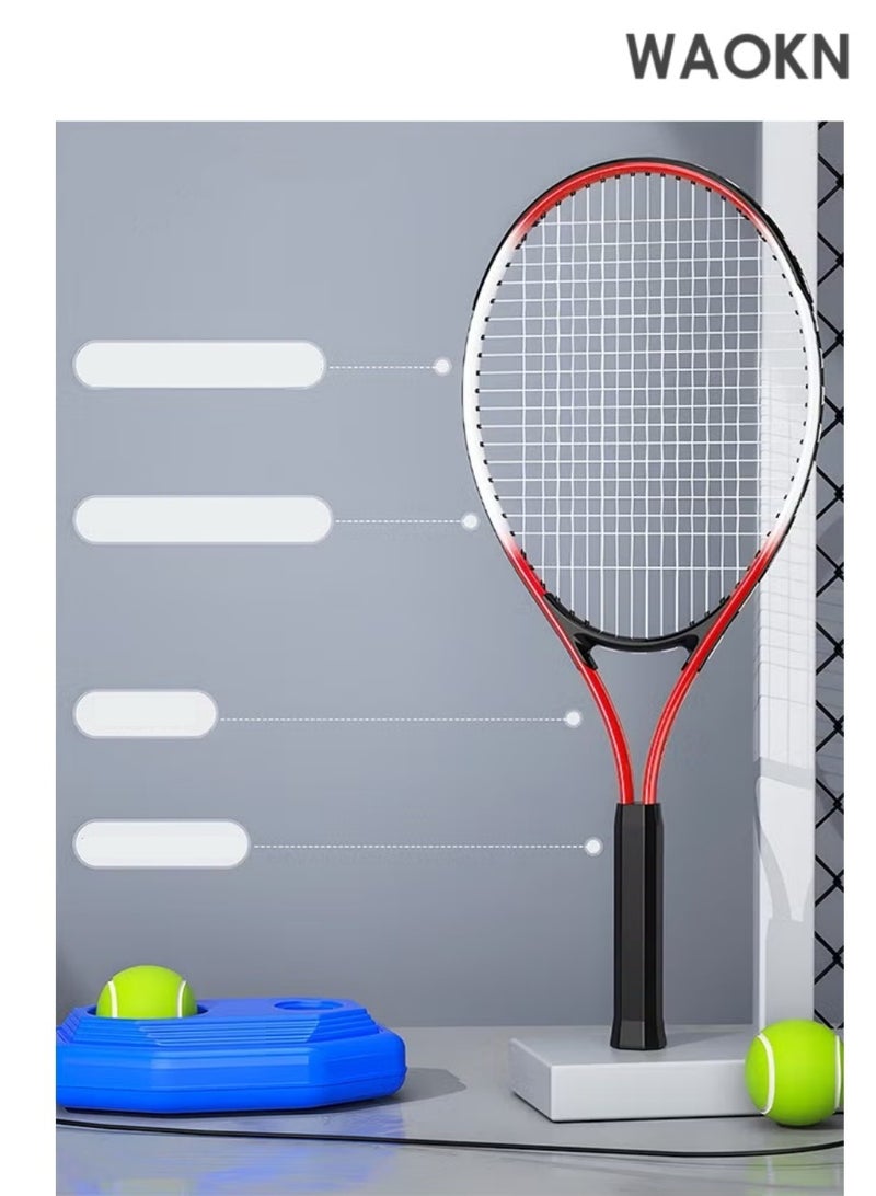 WAOKN Adult Tennis Racket Set,Tennis Trainer with String Rebound Tennis Recreational Adult Tennis,Beginner Tennis Training with Racket,Racket Bag, Tennis Trainer,Outdoor Sports Set . - Image 4