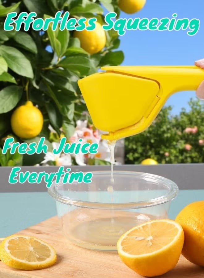 عصارة ليمون قابلة للطي، عصارة حمضيات وليمون يدوية مع مصفاة مدمجة، ضغط سهل باليدين، تصميم مسطح موفر للمساحة، أداة مطبخ محمولة (قطعة واحدة) - Image 5