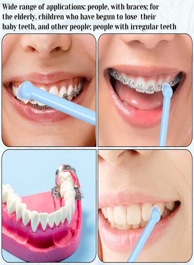 فرشاة أسنان Jxiwfvl مكونة من 4 قطع، فرشاة أسنان للكبار، فرشاة أسنان للثة برأس واحد، فرشاة أسنان ناعمة لتقويم الأسنان، رأس صغير ناعم لتنظيف المناطق الصغيرة التي يصعب الوصول إليها بدقة، مغلفة بشكل فردي - Image 3
