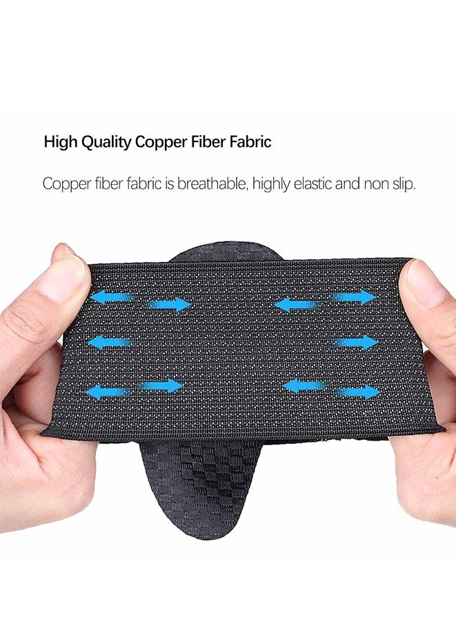 FASHION MANIA Copper Arch Support, Arch Pain Relief Plus Support, Foot Arch Support/Sleeves- Plantar Fasciitis Relief, Foot Care, Heel Spurs, Feet Pain Relief,Flat Feet.(1 Pair Black - Unisex One Size) - Image 3