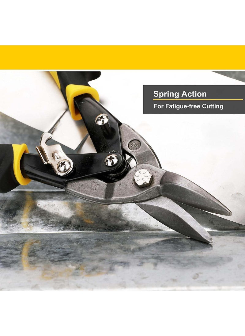 UPTODATETOOLS UPTODATETOOLS 10 Straight Aviation Snips Metal Shears Tin Metal Cutting Shears  - Image 5