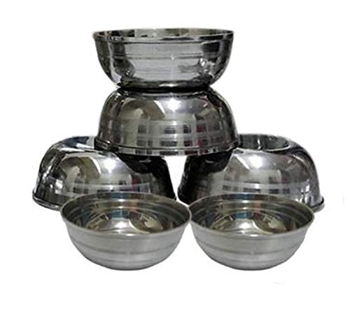 Dynore 12 pcs Stainless Steel sabji Bowls - Image 2