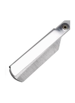 KHAJUL Professional Cut Straight Razor, Single Blade Barber Quality Moustache & Beard Shaving Razor Silver  - Image 3