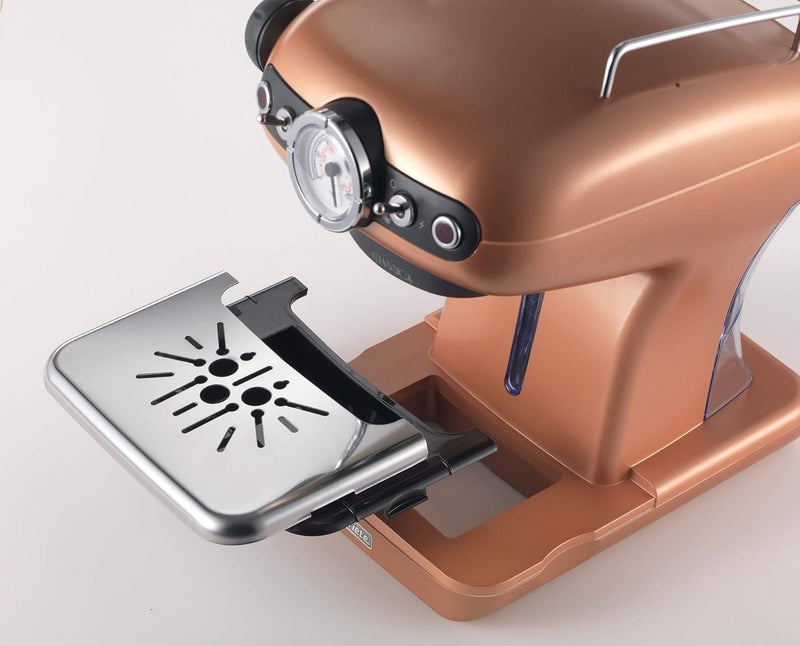 Ariete Classica Espresso Coffee Machine with Manometer and Milk Frother, Auto Shut-off, Cappuccino Maker, Ground Coffee and ESE Pod Compatible, 850W, 15 Bar, for Home and Office - Copper ART1389KU - Image 3