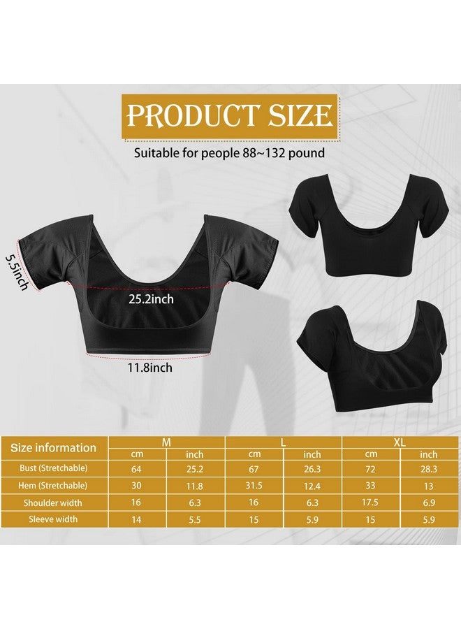 Zhanmai 3 Pcs Underarm Sweat Vest Armpit Sweat Proof Pads For Under Armpits Sweat Underarm Sweat Proof Pads For Women(White, Black, Beige, Medium) - Image 2