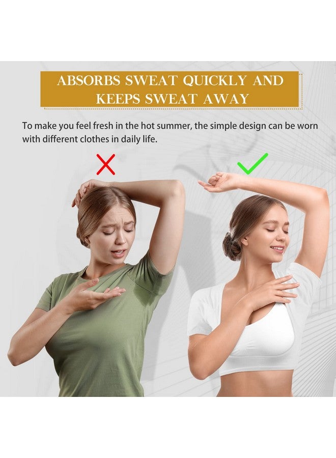Zhanmai 3 Pcs Underarm Sweat Vest Armpit Sweat Proof Pads For Under Armpits Sweat Underarm Sweat Proof Pads For Women(White, Black, Beige, Medium) - Image 4