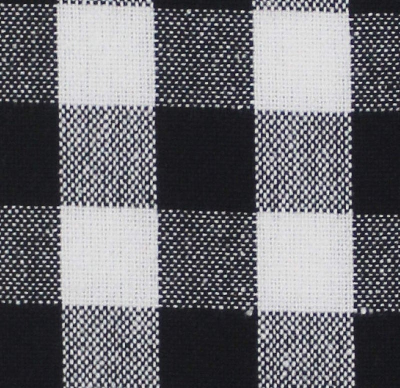 Airwill 100% Cotton Checkered Pattern Flap Pillow Covers (46x69cm)(Black, Pack of 2 Pieces) - Image 4