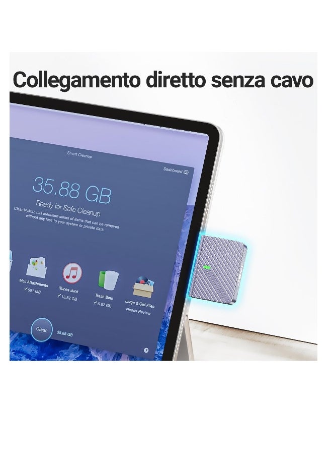 ماركة غير محددة - 2230 حاوية M.2، حاوية SSD 2230، شارج ديسك SSD، محول حاوية SSD NVMe M.2 USB C سلكي سريع 10Gbps، سعة قصوى 2 تيرابايت - i9 Zebra 2230C - Image 1