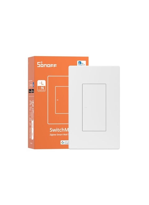 Zigbee Smart Light Switch, Required  Zigbee Hub, Interruptor Inteligente, Smart Switch No Neutral or with Neutral, Voice Control with Alexa Google Home, Zigbee Switch ZBM5-1C-120W
