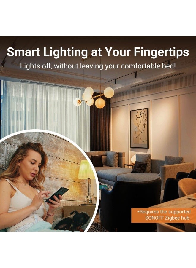 Zigbee Smart Light Switch, Required  Zigbee Hub, Interruptor Inteligente, Smart Switch No Neutral or with Neutral, Voice Control with Alexa Google Home, Zigbee Switch ZBM5-1C-120W
