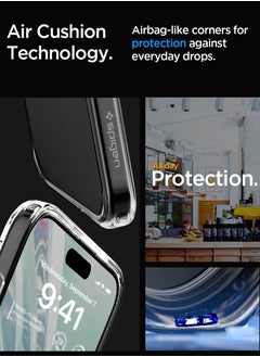 Spigen Ultra Hybrid for iPhone 15 Pro MAX Case Cover - Crystal Clear  - Image 4
