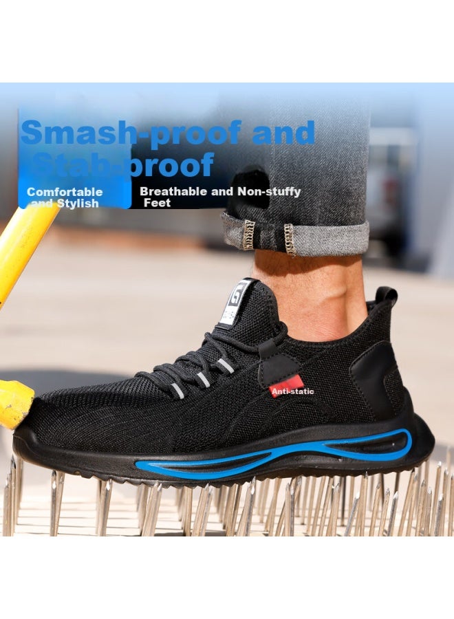 WELDON Weilun Shield Men'S Anti-Static Summer Breathable Steel Toe Smash-Proof Puncture-Proof Work Safety Shoes 2138Sa 39 - Image 4