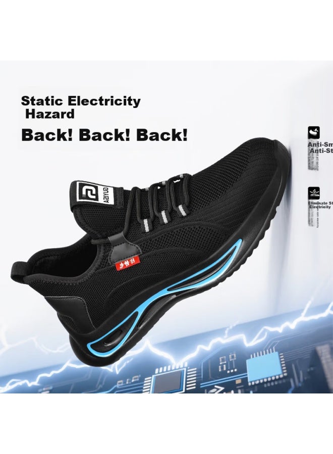 WELDON Weilun Shield Men'S Anti-Static Summer Breathable Steel Toe Smash-Proof Puncture-Proof Work Safety Shoes 2138Sa 39 - Image 3