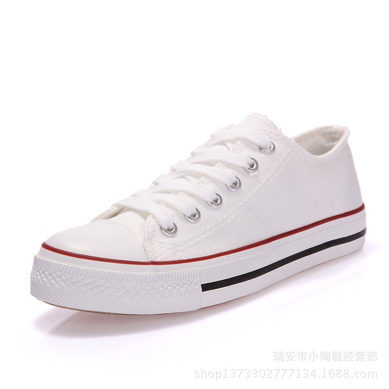 Fubu Classic Low-Top Canvas Sneakers WomenA01 white red edge A01 white red edge 