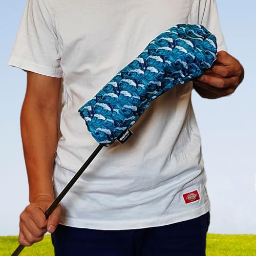 ROYMADE Golf Club Head Covers 3 Pack Waterproof Cloth Head Covers for Driver/Fairway Wood/Hybrid Fit All Golf Clubs Headcover #1#3#5 for All Brands (Dolphins Style) - Image 3