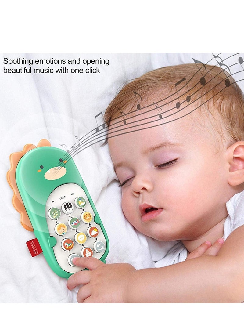 SYOSI Baby Musical Toys, Cell Phone Toy Kids Play Phone Realistic Sound Effects with Big Touch Screen Lights Music Educational Toy for Kids Play and Learn Best Gifts - Image 3