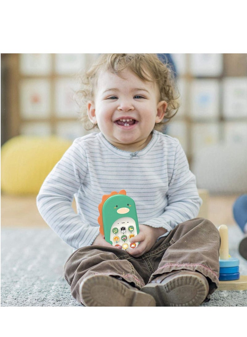 SYOSI Baby Musical Toys, Cell Phone Toy Kids Play Phone Realistic Sound Effects with Big Touch Screen Lights Music Educational Toy for Kids Play and Learn Best Gifts - Image 2