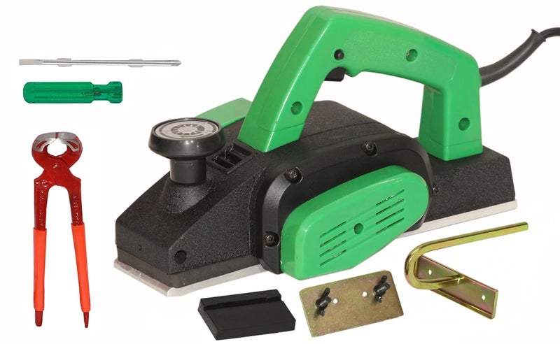 Digital Craft Digital Craft Wood Planer 1400W Machine of Carpentry HighPower MultiFunction Electric Planer Professional Woodworking Electric Planer Machine 82MM8Inch Pincer Plier6Inch 2 In 1 Screw Driver 
