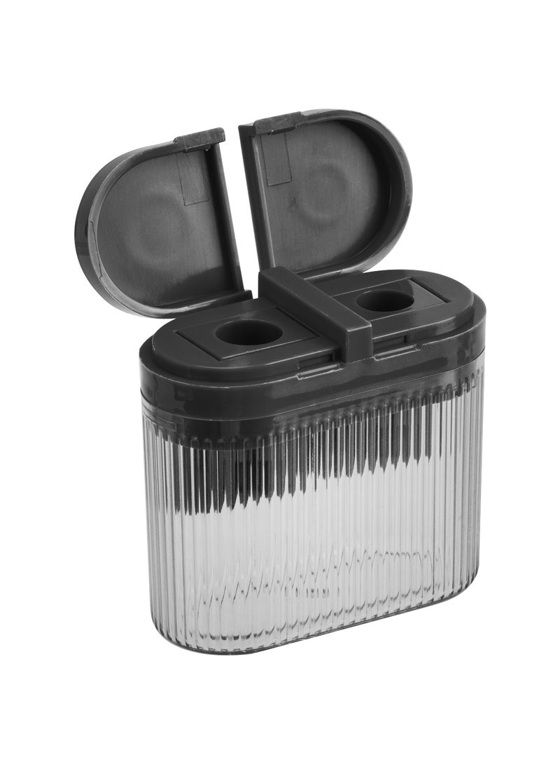 Deli EH553 Pencil Sharpener with Canister 1 piece, 2-Hole for 8mm & 9.2mm Pencils 鈥?ideal for classrooms, studios, and daily writing - Image 5