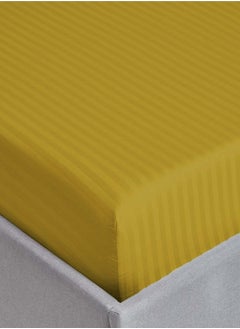 MAXQON 2-Set Fitted Bed Sheets +  Pillow Covers, King/Queen/Double/Single Sizes, Color Gold  - Image 3