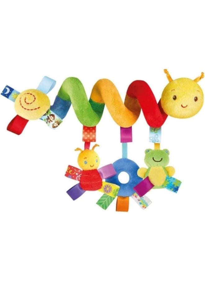 SKY-TOUCH Around The Bed Stroller Playing Toy Crib Lathe Hanging Baby Rattles，Mobile Baby Spiral Activity Hanging Toys, Stroller Toys Cart Seat Pram Toy,Baby Worm  - Image 1