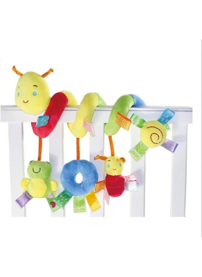 SKY-TOUCH Around The Bed Stroller Playing Toy Crib Lathe Hanging Baby Rattles，Mobile Baby Spiral Activity Hanging Toys, Stroller Toys Cart Seat Pram Toy,Baby Worm  - Image 3