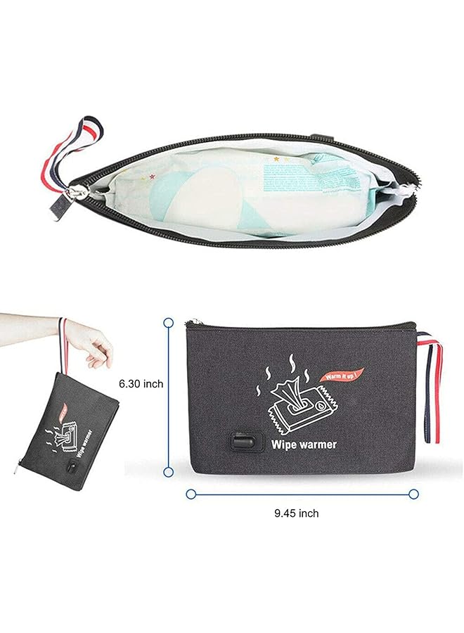 ALMEKAQUZ Usb Baby Wipe Warmer Car Baby Wipe Warmer 5V Portable Usb Baby Infant Wet Wipes Warmer Bag For Travel And On The Go Most Suitable Temperature For Baby'S Skin For Outdoor Travel Or Indoor - Image 5