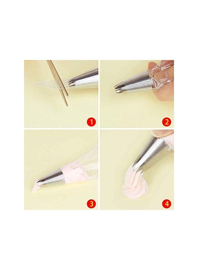PROMASS Pack Disposable Pastry Bag Decorating Icing Piping Bags Cake Decorating Tool Baking Accessories for Cake Dessert Decoration (11.02 * 7.08 in) - Image 5