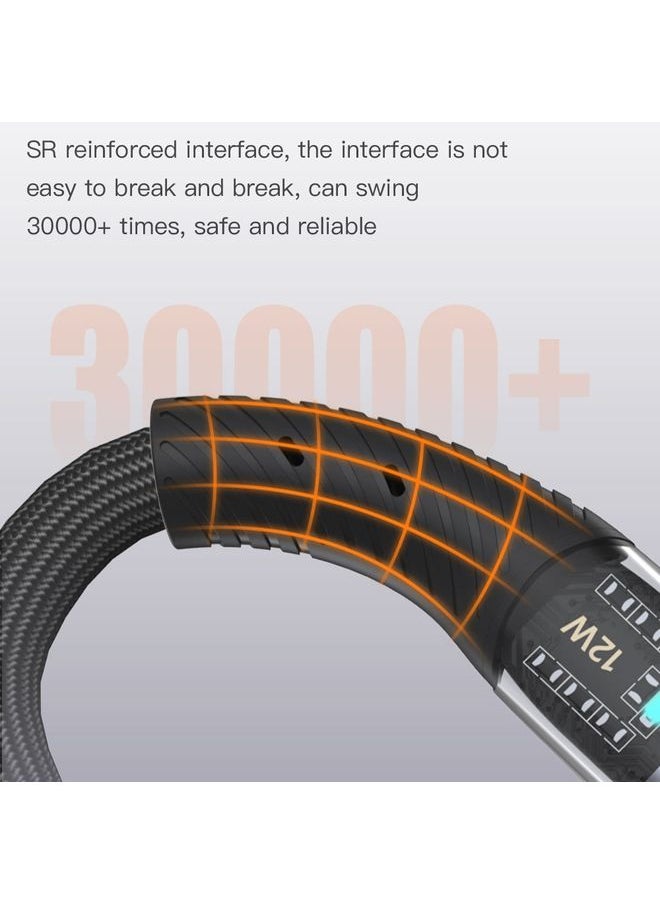 Nillkin TOTU CB-8-PD 33W USB-C/Type-C to 8 Pin Transparent Braided Data Cable, Length: 1.5m  - Image 4