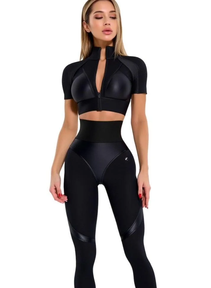 Bona Fide Extra push Up Corsage Black Skin Extra Corsage Skin High Waist Gym Leggings for Women for Women | Best Price UAE