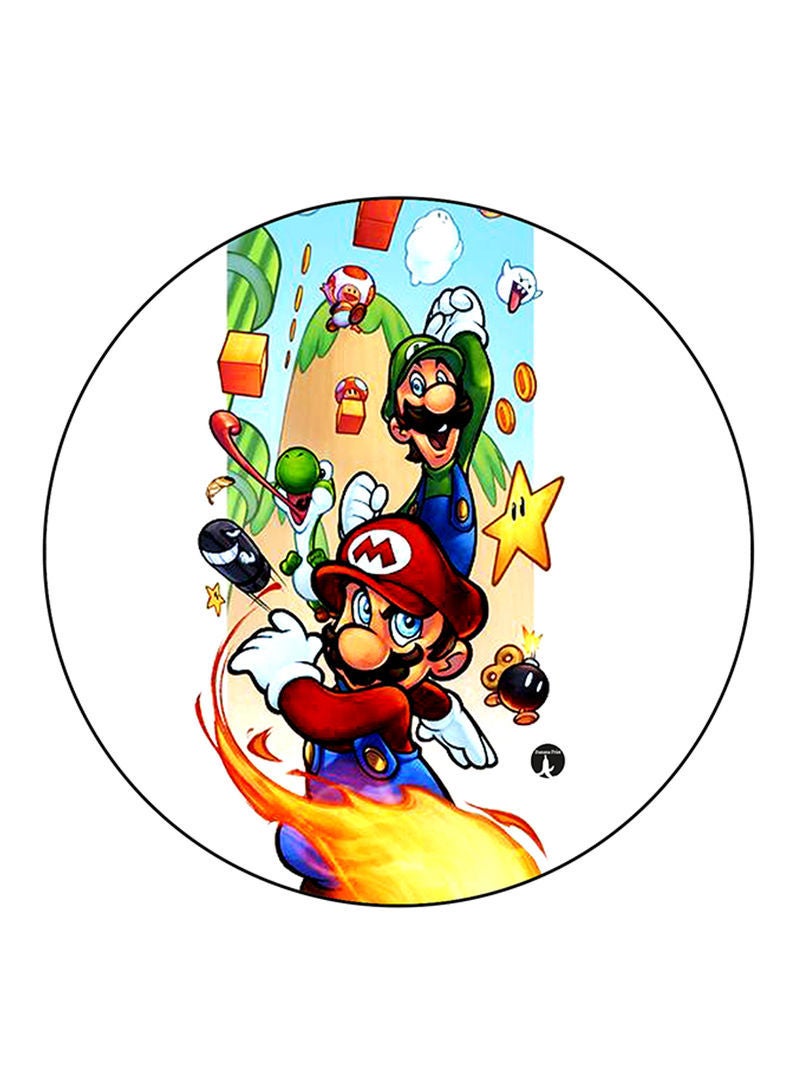 The Video Game Super Mario Printed Mouse Pad Multicolour