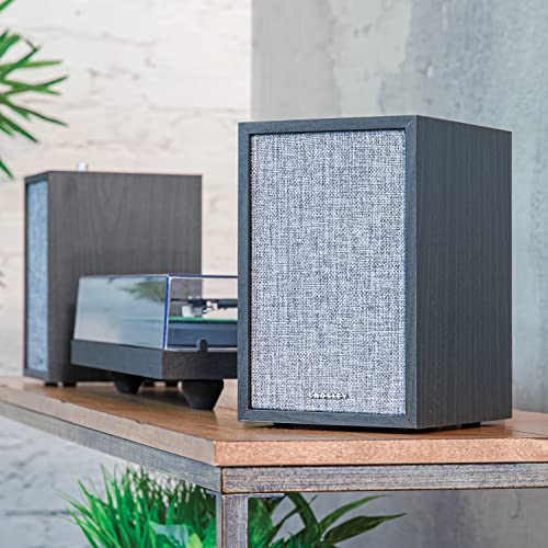 Crosley S200A-BK 4" Active Powered Bluetooth Stereo Speakers with Optical, USB, and Aux Connections, Black - Image 2