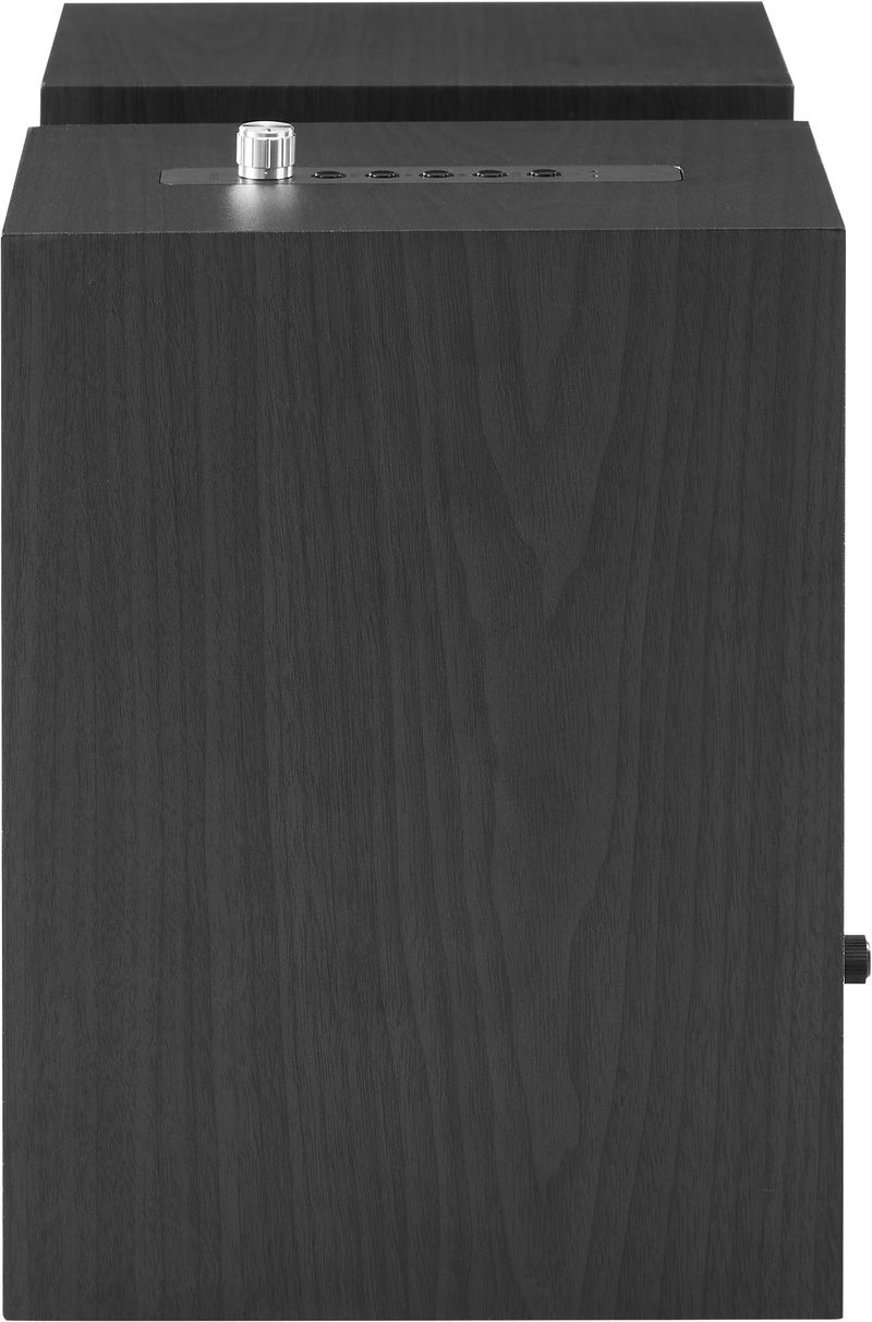 Crosley S200A-BK 4" Active Powered Bluetooth Stereo Speakers with Optical, USB, and Aux Connections, Black - Image 4