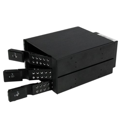 Startech.com StarTechcom 3Bay Hot Swap Backplane for 35in SAS IISATA III 6 Gbps HDD Aluminum Trayless Mobile Rack Backplane HSB3SATSASBABlack - Image 3