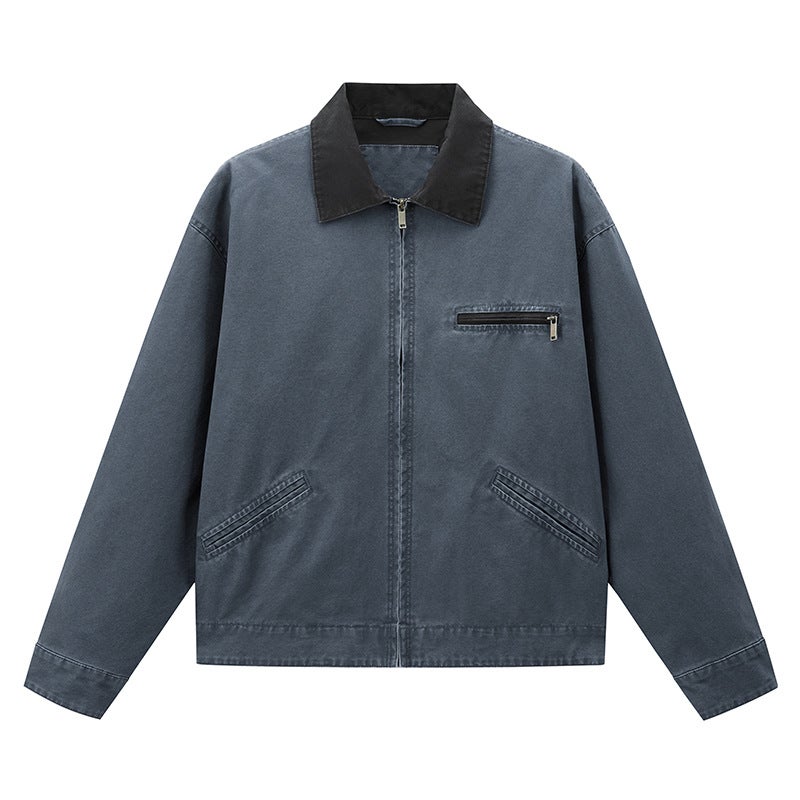 Vintage Lapel Water Jacket Cotton Jacket - Image 5
