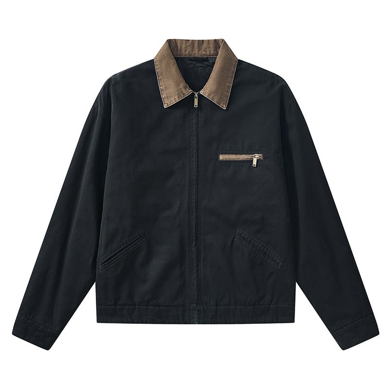 Vintage Lapel Water Jacket Cotton Jacket - Image 3